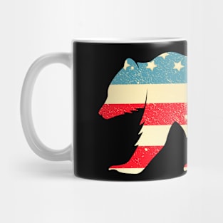 American Flag Bear Mug